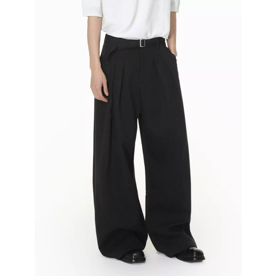 Men’s Wide Leg Pleated Pants Apparel and Accessories