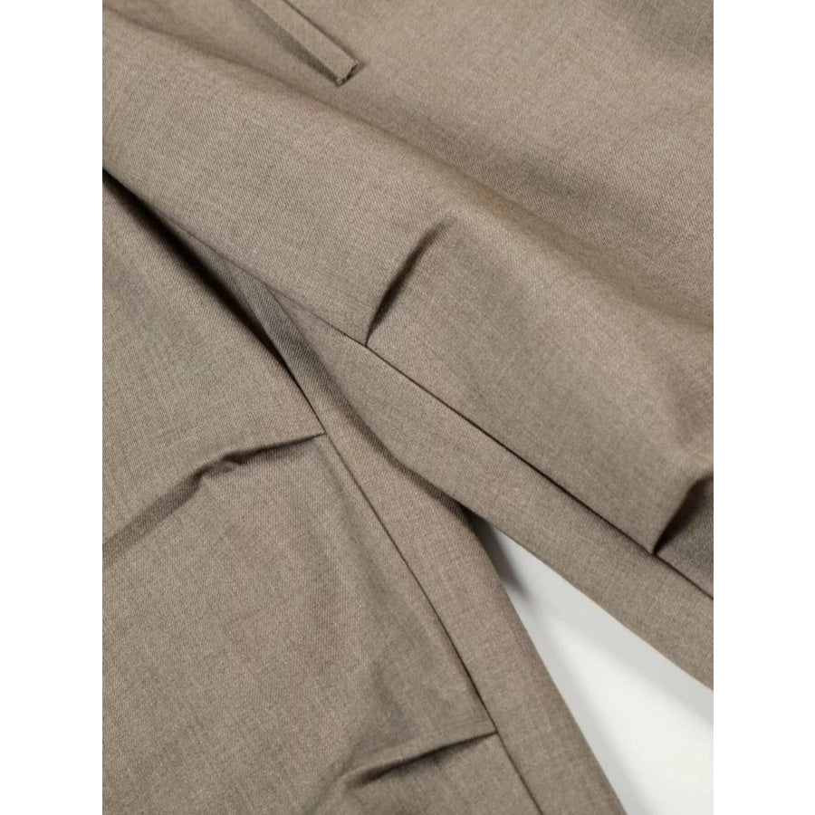Men’s Wide Leg Pleated Pants Apparel and Accessories