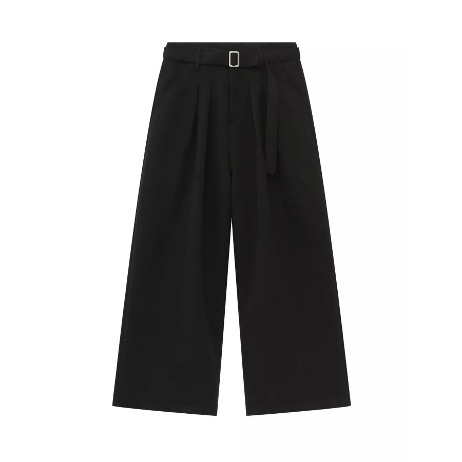 Men’s Wide Leg Pleated Pants Apparel and Accessories