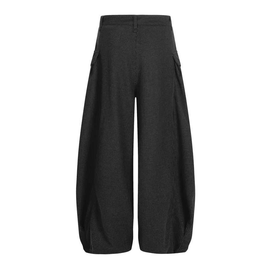 Men’s Wide Leg Pleated Pants Apparel and Accessories