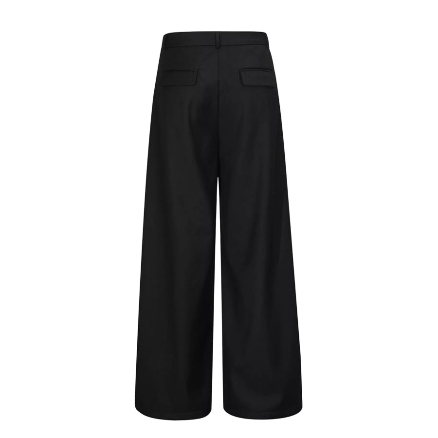 Men’s Wide-Leg Pleated Pants Apparel and Accessories