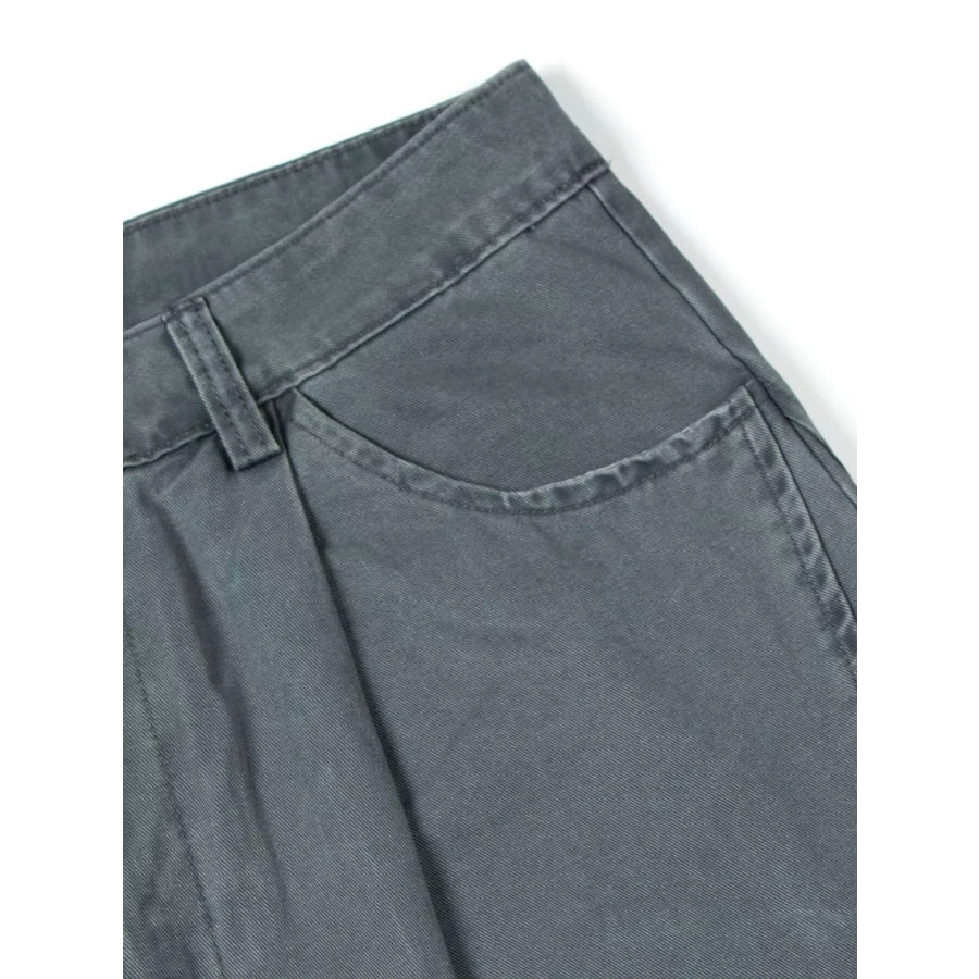 Men’s Wide Leg Pleated Pants Apparel and Accessories