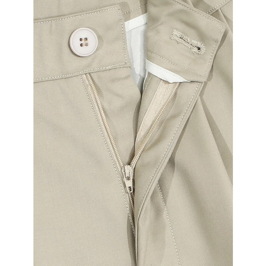 Men’s Wide-Leg Shorts with Decorative Drawstring