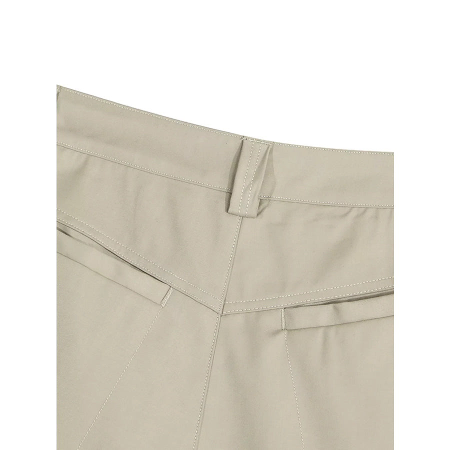 Men’s Wide-Leg Shorts with Decorative Drawstring