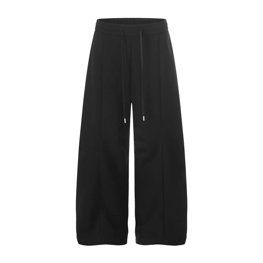 Men’s Wide-Leg Streetwear Sweatpants Black / S Apparel and Accessories