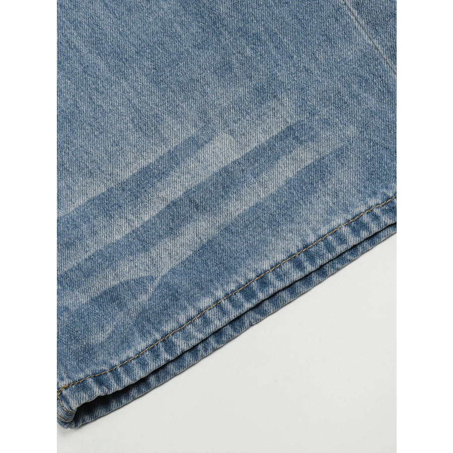Men’s Wide Leg Wash Jeans Apparel and Accessories