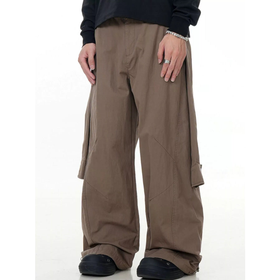 Men’s Wide-Legged Casual Pants Apparel and Accessories