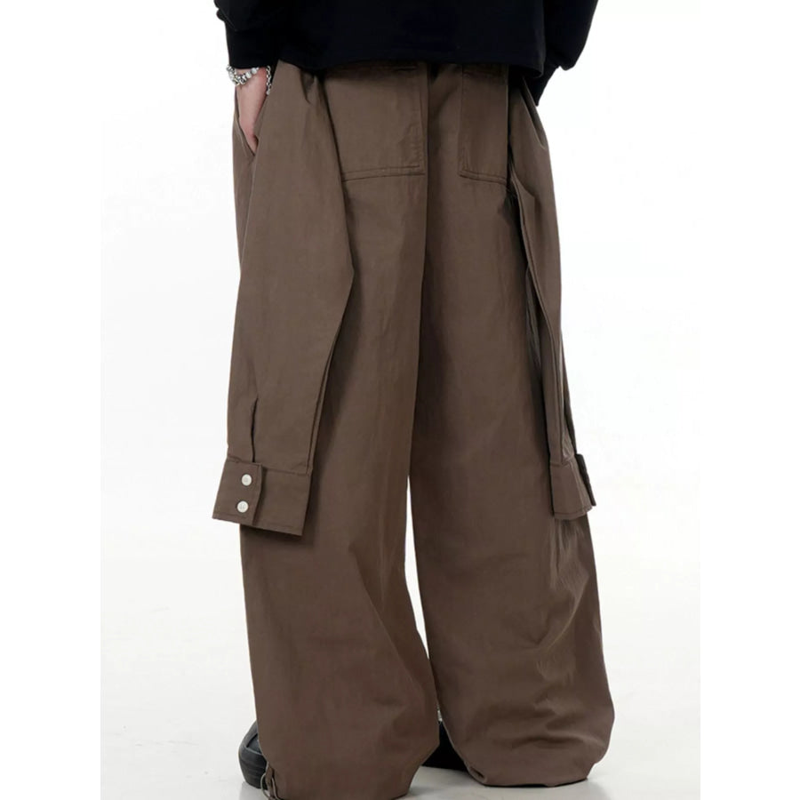 Men’s Wide-Legged Casual Pants Apparel and Accessories