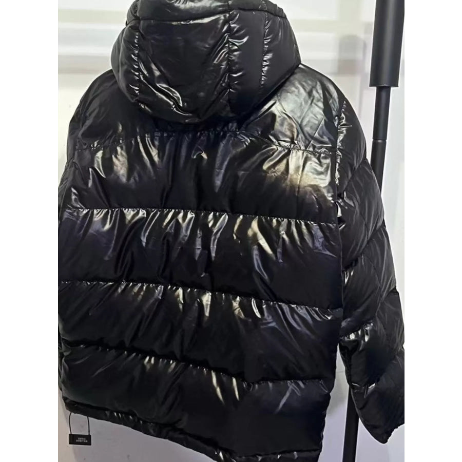 Men’s Zip Up Hooded Puffer Jacket Apparel and Accessories