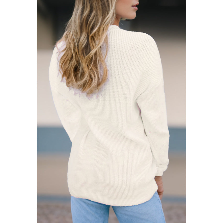 MERRY &amp; BRIGHT Round Neck Sweater Apparel and Accessories