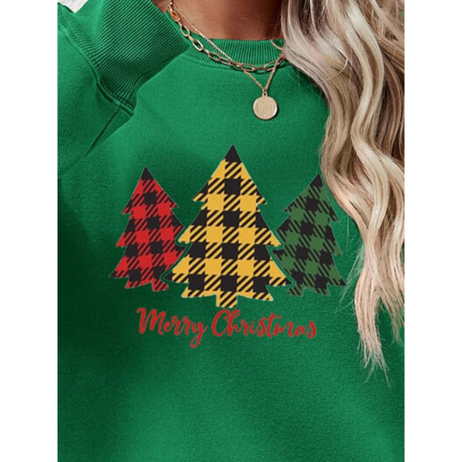 MERRY CHRISTMAS Dropped Shoulder Sweatshirt Clothing