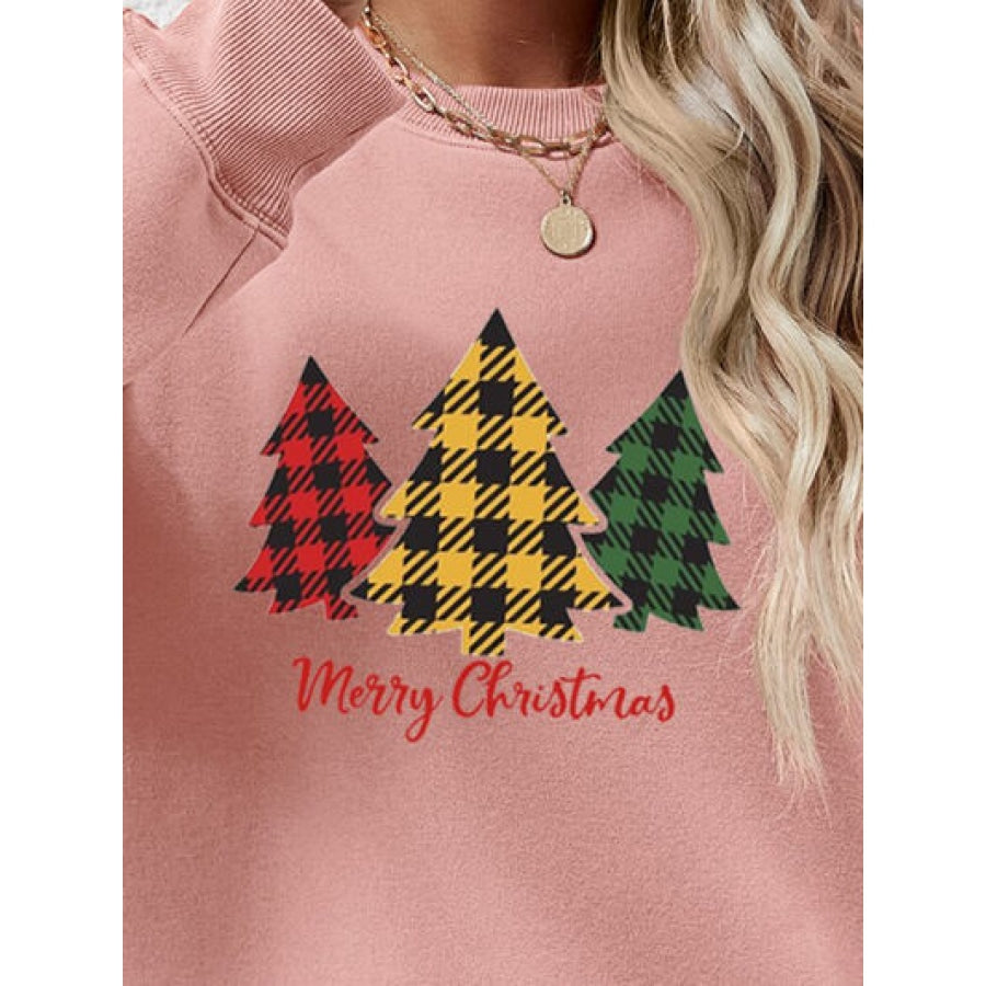 MERRY CHRISTMAS Dropped Shoulder Sweatshirt Clothing