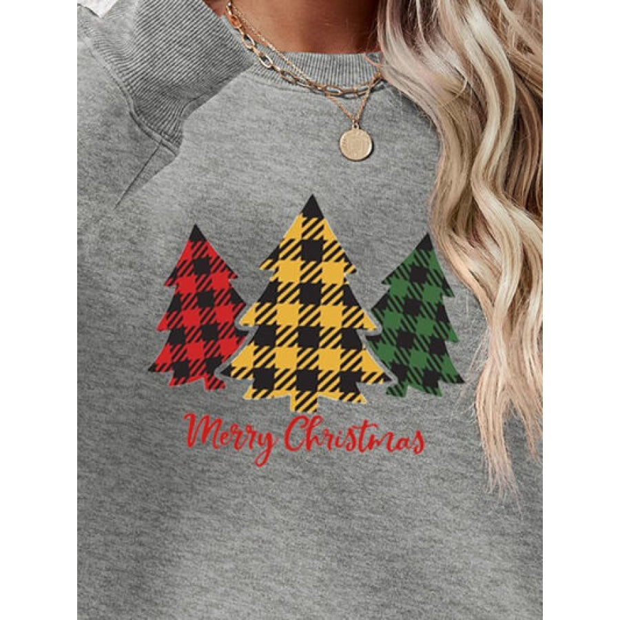 MERRY CHRISTMAS Dropped Shoulder Sweatshirt Clothing