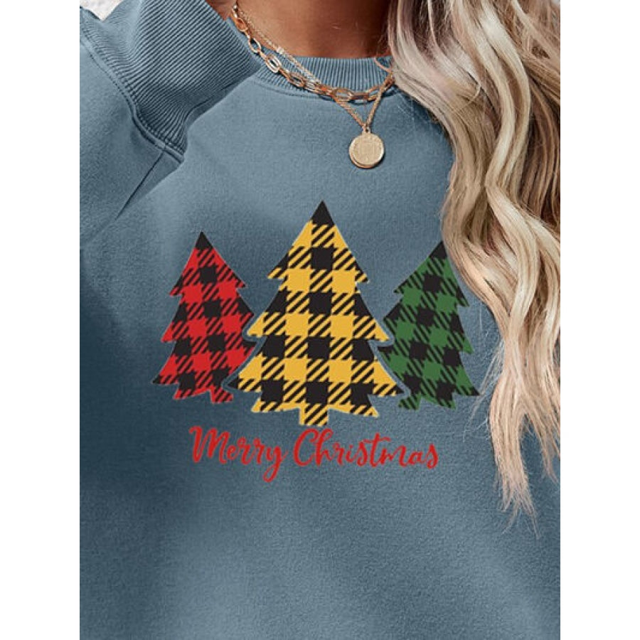 MERRY CHRISTMAS Dropped Shoulder Sweatshirt Clothing