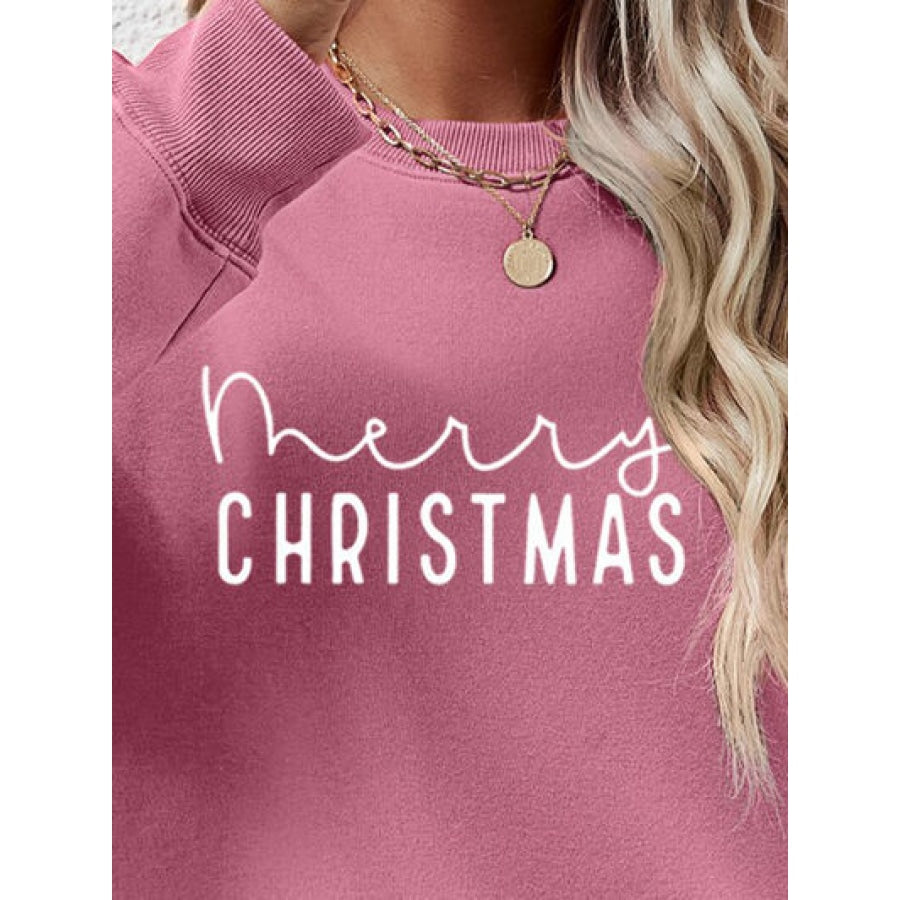 MERRY CHRISTMAS Dropped Shoulder Sweatshirt Clothing