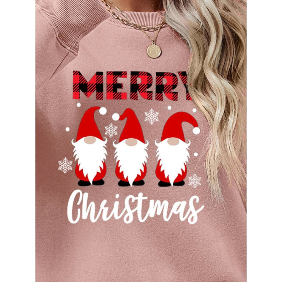 MERRY CHRISTMAS Long Sleeve Sweatshirt Women’s Fashion Clothing