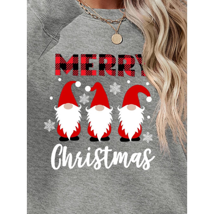 MERRY CHRISTMAS Long Sleeve Sweatshirt Women’s Fashion Clothing