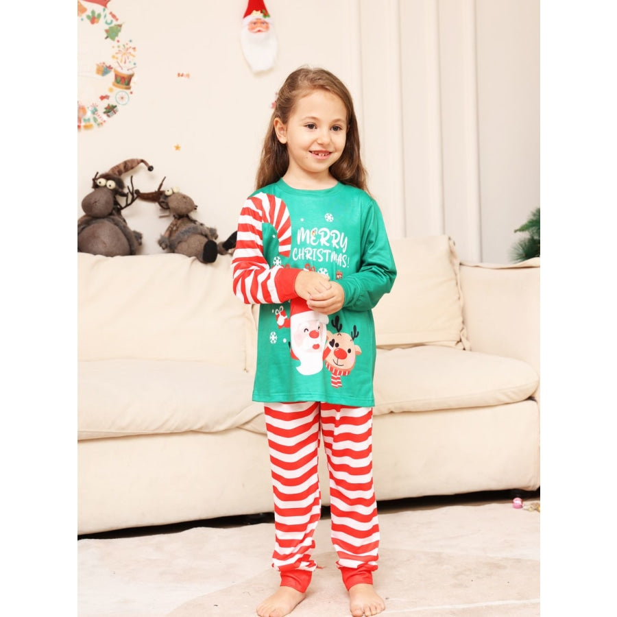 MERRY CHRISTMAS Top and Pants Set Mid Green / 3-6M