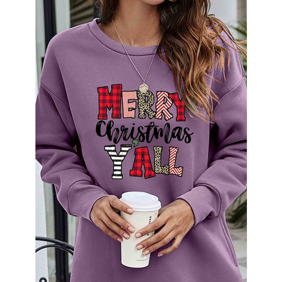 MERRY CHRISTMAS Y’ALL Graphic Sweatshirt