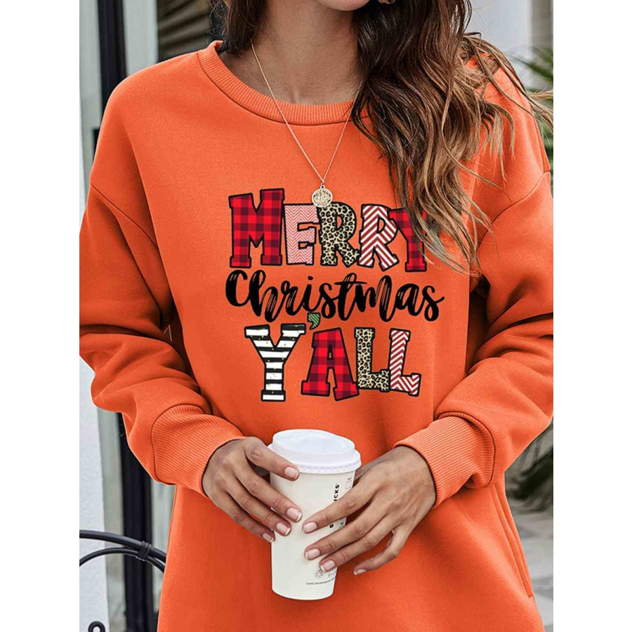 MERRY CHRISTMAS Y’ALL Graphic Sweatshirt