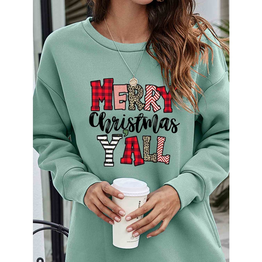 MERRY CHRISTMAS Y’ALL Graphic Sweatshirt