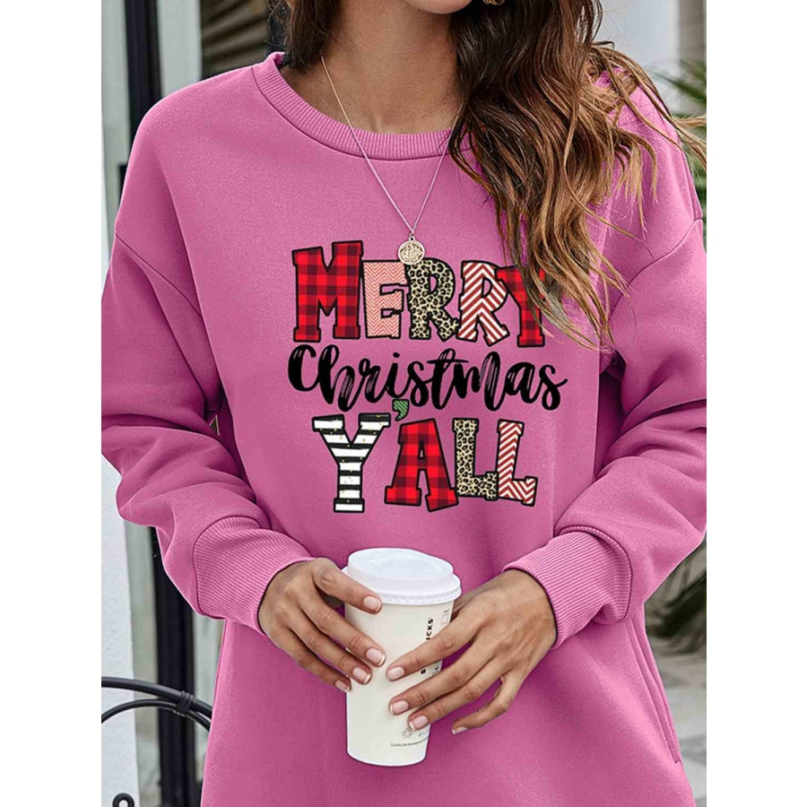 MERRY CHRISTMAS Y’ALL Graphic Sweatshirt