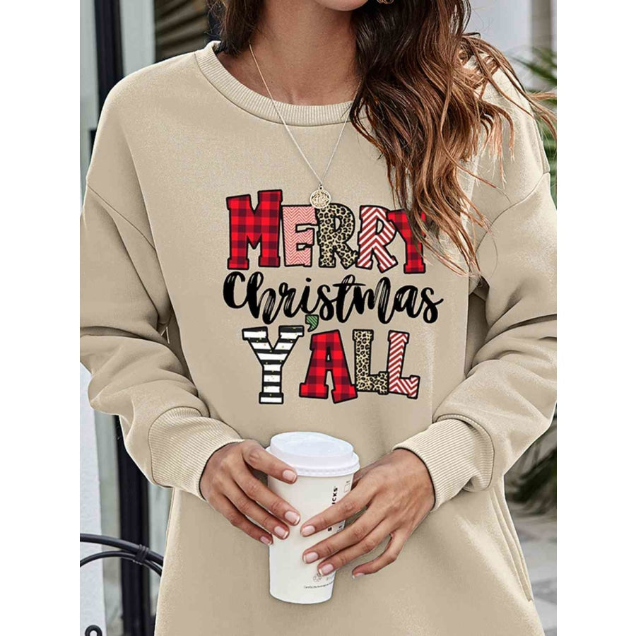 MERRY CHRISTMAS Y’ALL Graphic Sweatshirt