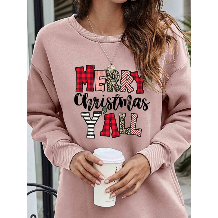 MERRY CHRISTMAS Y’ALL Graphic Sweatshirt