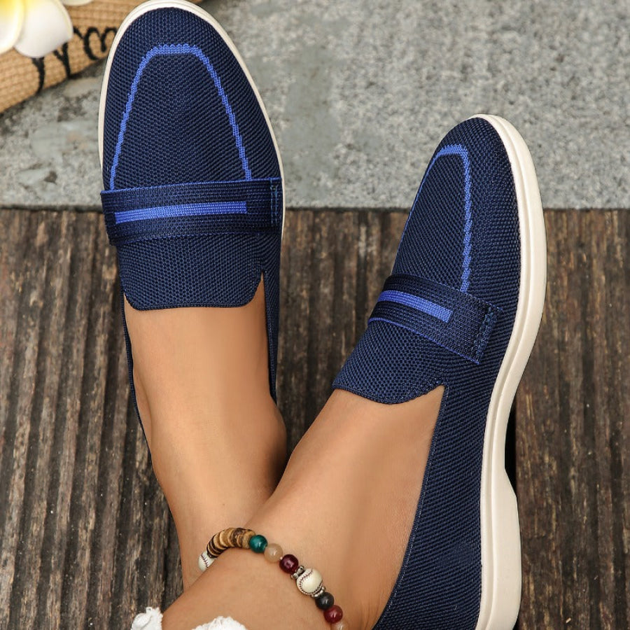 Mesh Breathable Round Toe Slip-Ons Apparel and Accessories