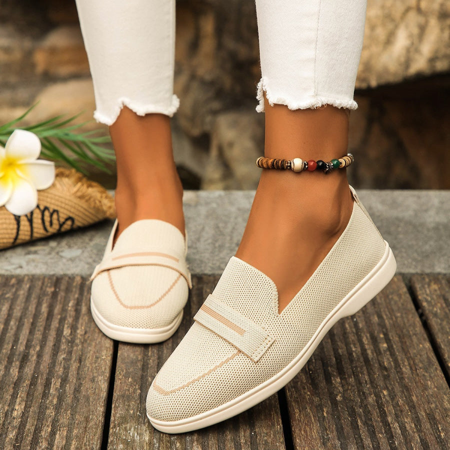 Mesh Breathable Round Toe Slip-Ons Apparel and Accessories