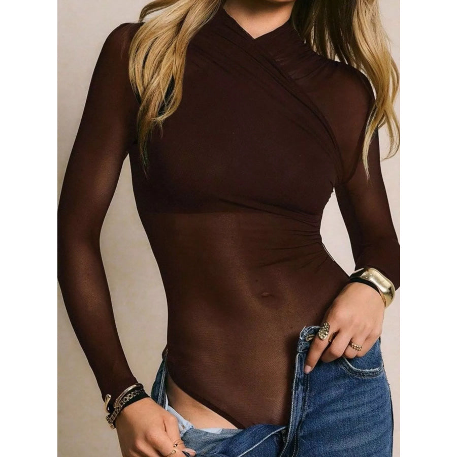 Mesh Long Sleeve Bodysuit Apparel and Accessories