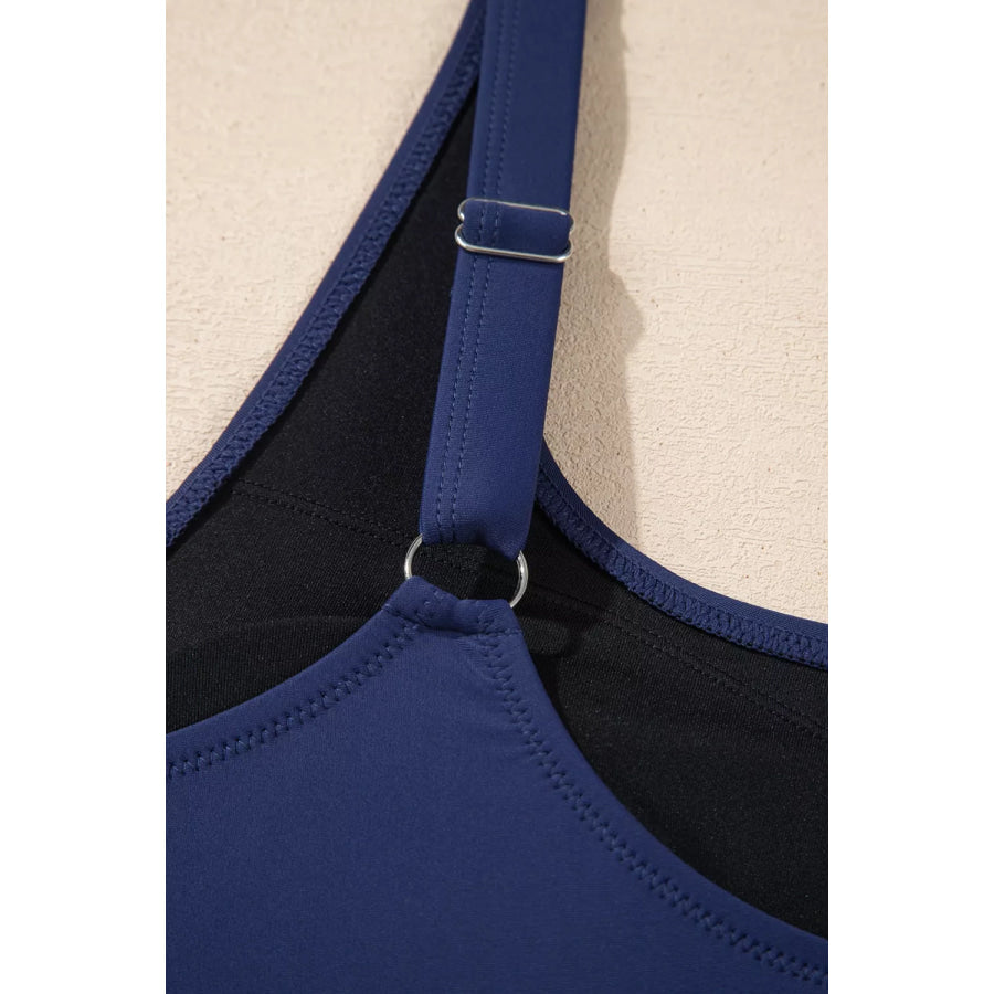 Mesh Patchwork V Neck Half Sleeve Bodycon One Piece Swimwear Apparel and Accessories