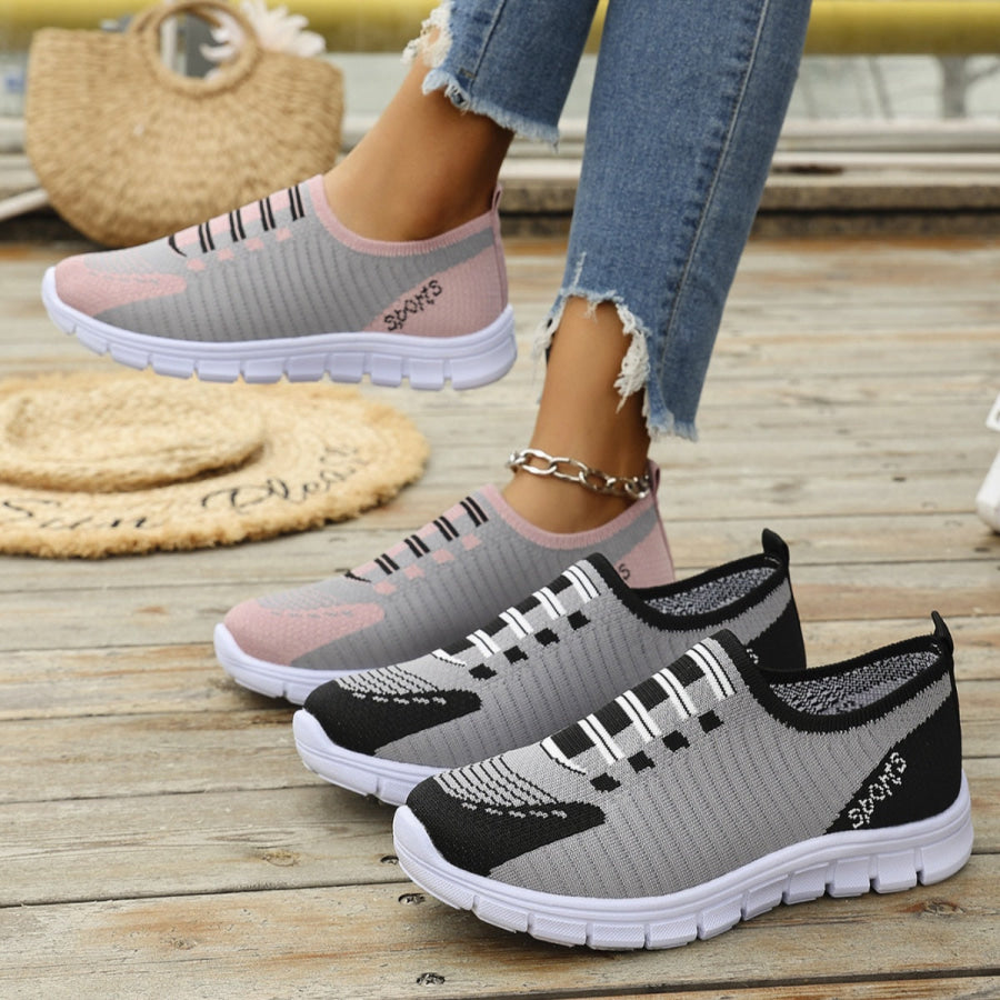 Mesh Round Toe Sneakers Apparel and Accessories