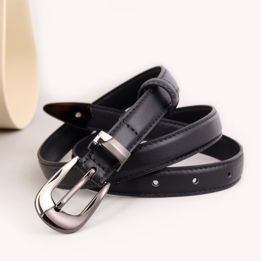 Metal Buckle Belt Black / One Size Apparel and Accessories