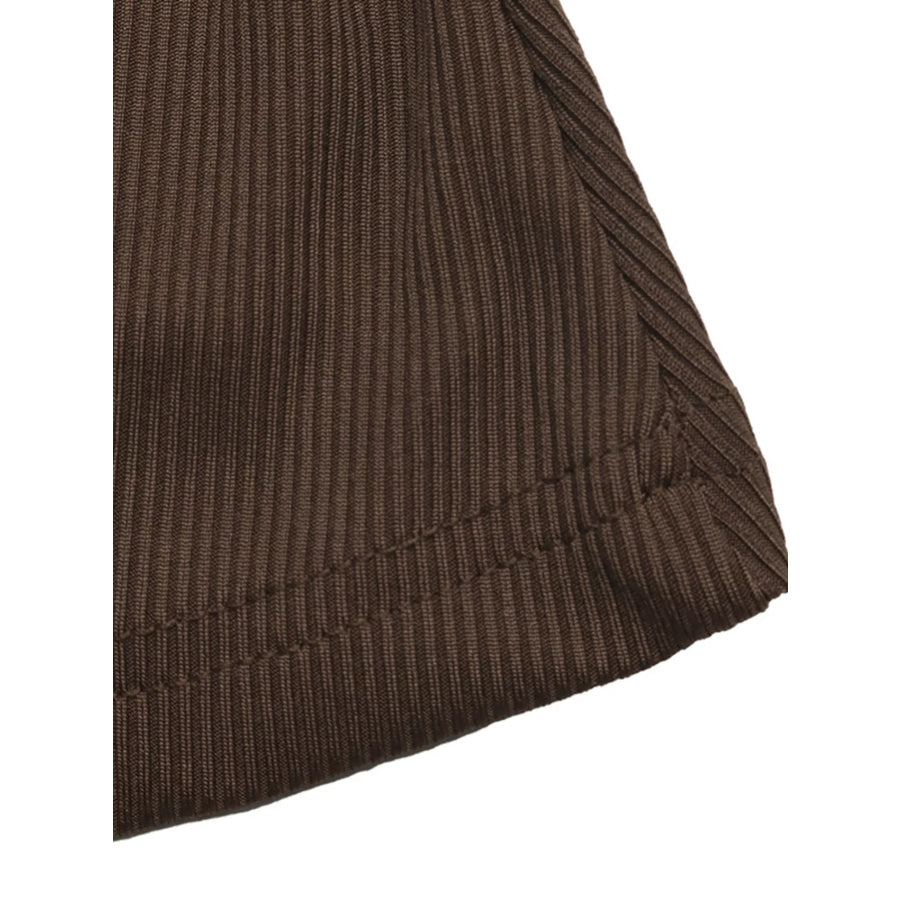 Metal Buckle Detail Surplice T-Shirt Apparel and Accessories