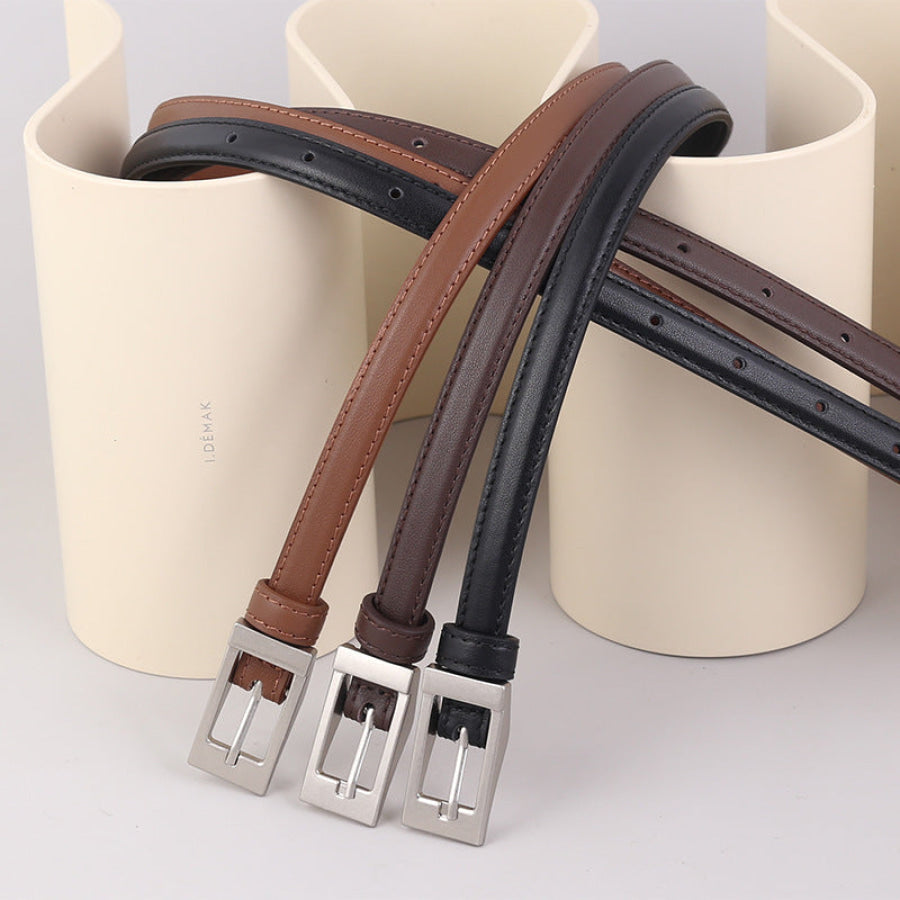 Metal Buckle Leather Belt Apparel and Accessories