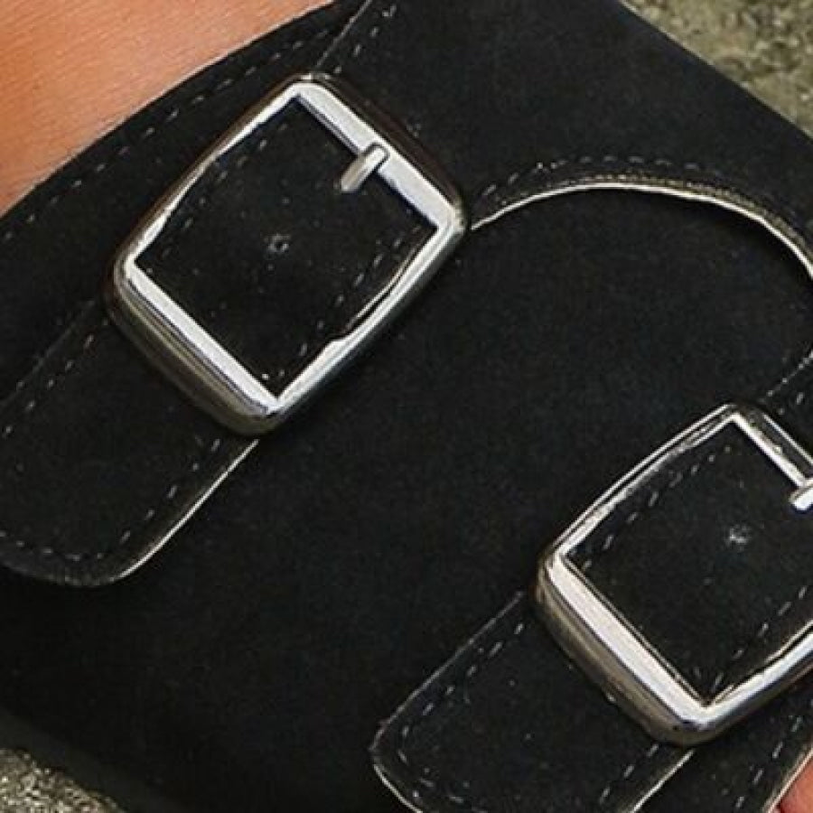 Metal Buckle Open Toe Sandals Apparel and Accessories