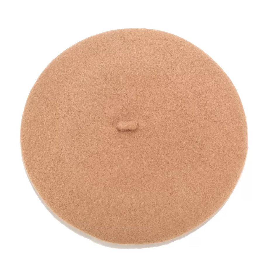 Metal Ring Embellished Beret Hat Apparel and Accessories