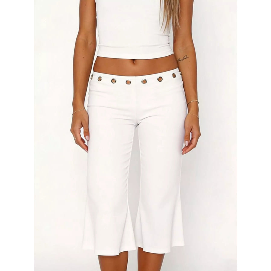 Mid Rise Capris Pants Apparel and Accessories