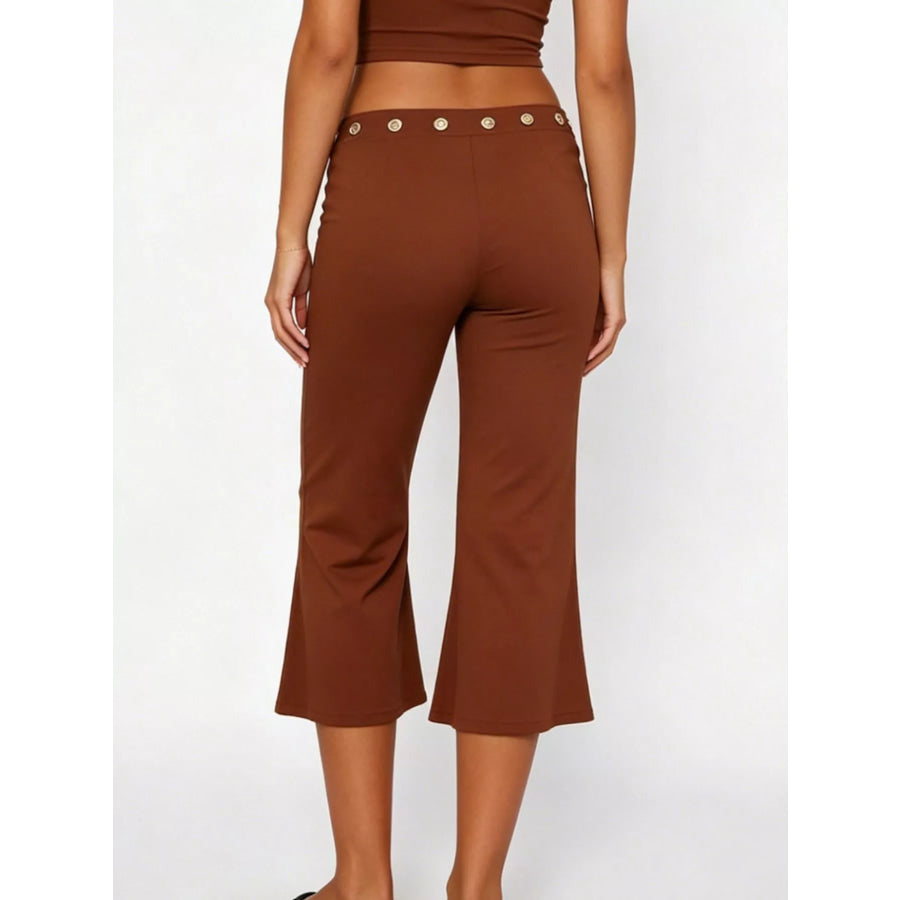 Mid Rise Capris Pants Apparel and Accessories