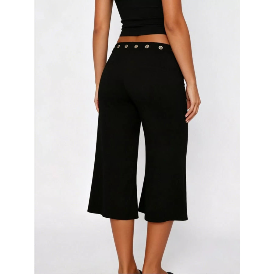 Mid Rise Capris Pants Apparel and Accessories