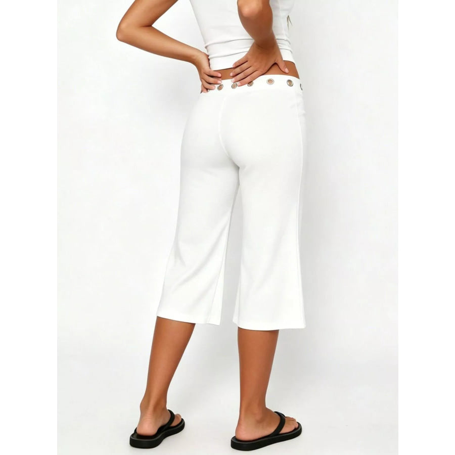 Mid Rise Capris Pants Apparel and Accessories