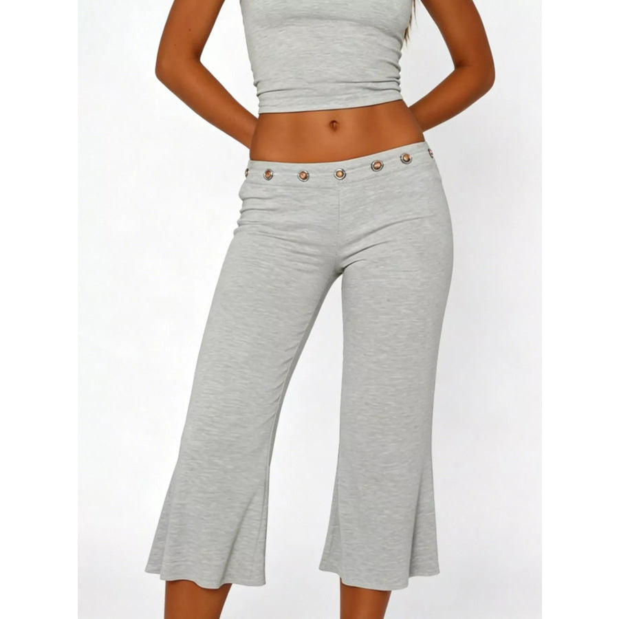 Mid Rise Capris Pants Apparel and Accessories