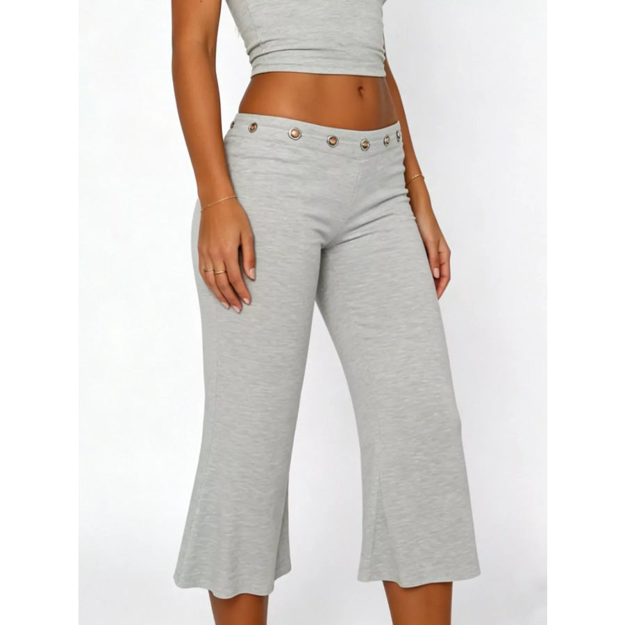 Mid Rise Capris Pants Apparel and Accessories