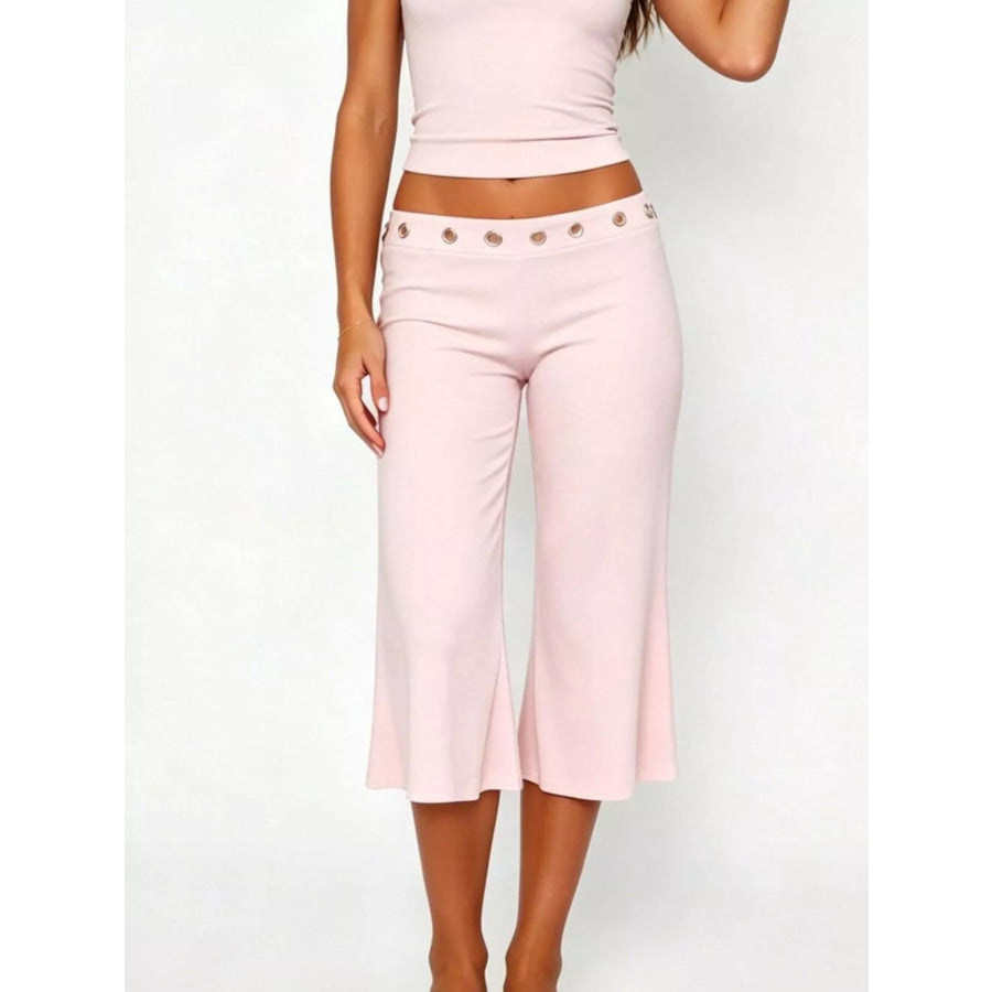 Mid Rise Capris Pants Apparel and Accessories