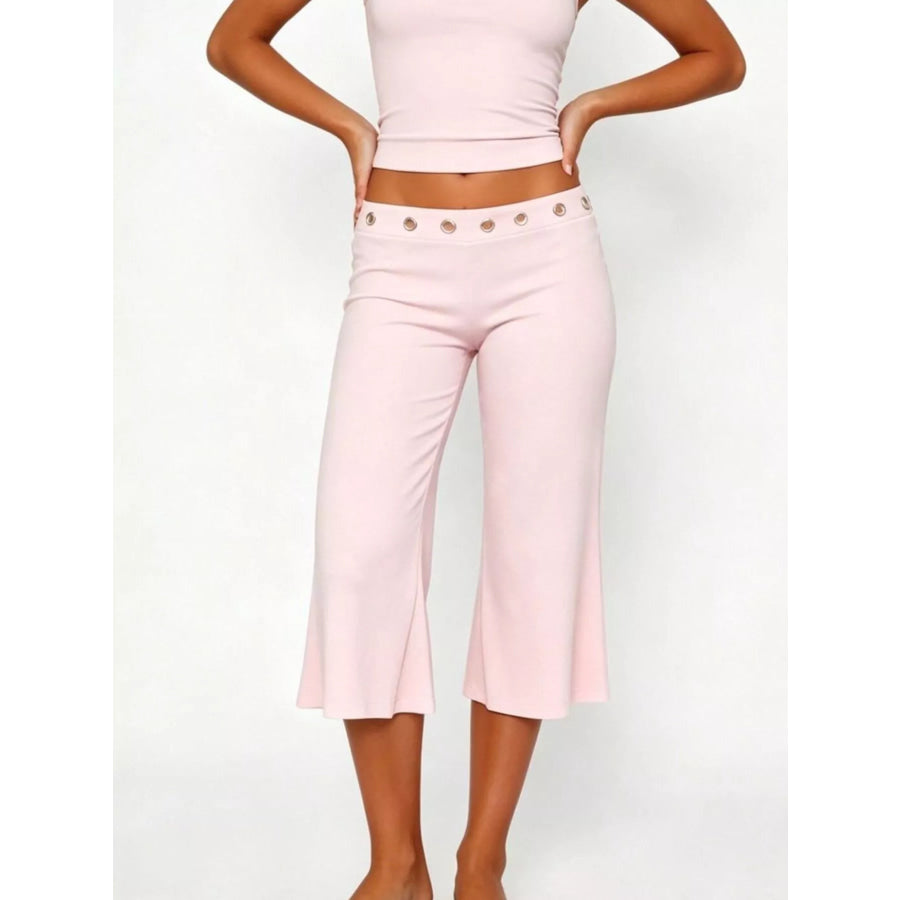 Mid Rise Capris Pants Apparel and Accessories