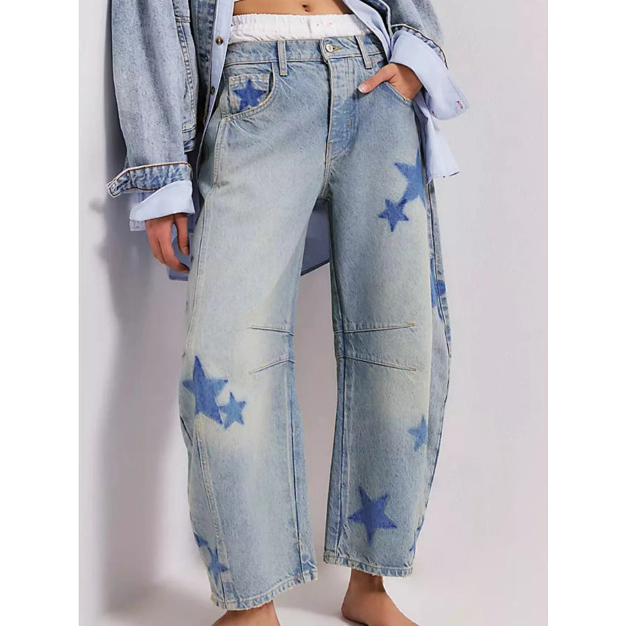 Mid Rise Wide-Leg Jeans Light / S Apparel and Accessories