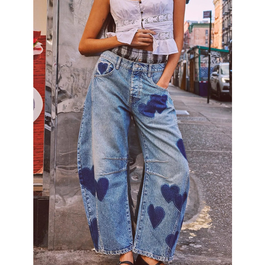 Mid Rise Wide-Leg Jeans Medium / S Apparel and Accessories