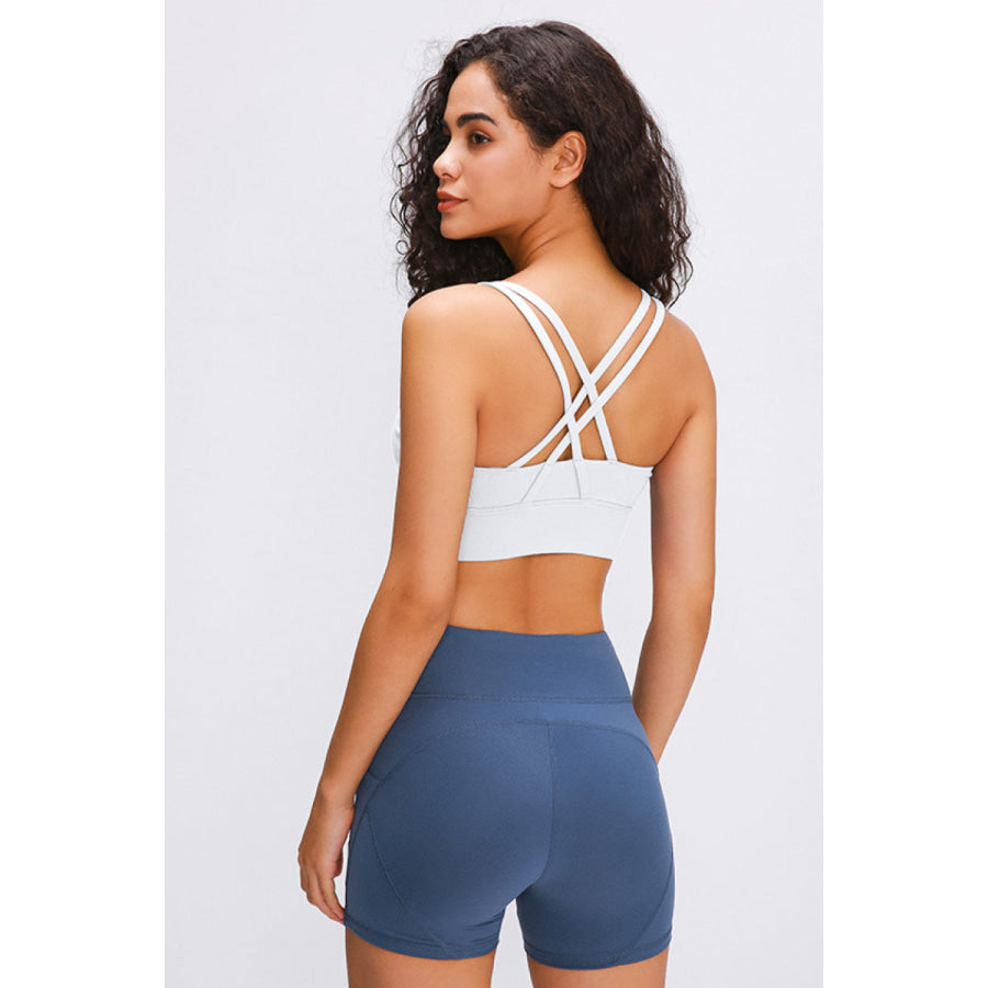 Millennia Double X Sports Bra - Basic Colors White / S Apparel and Accessories