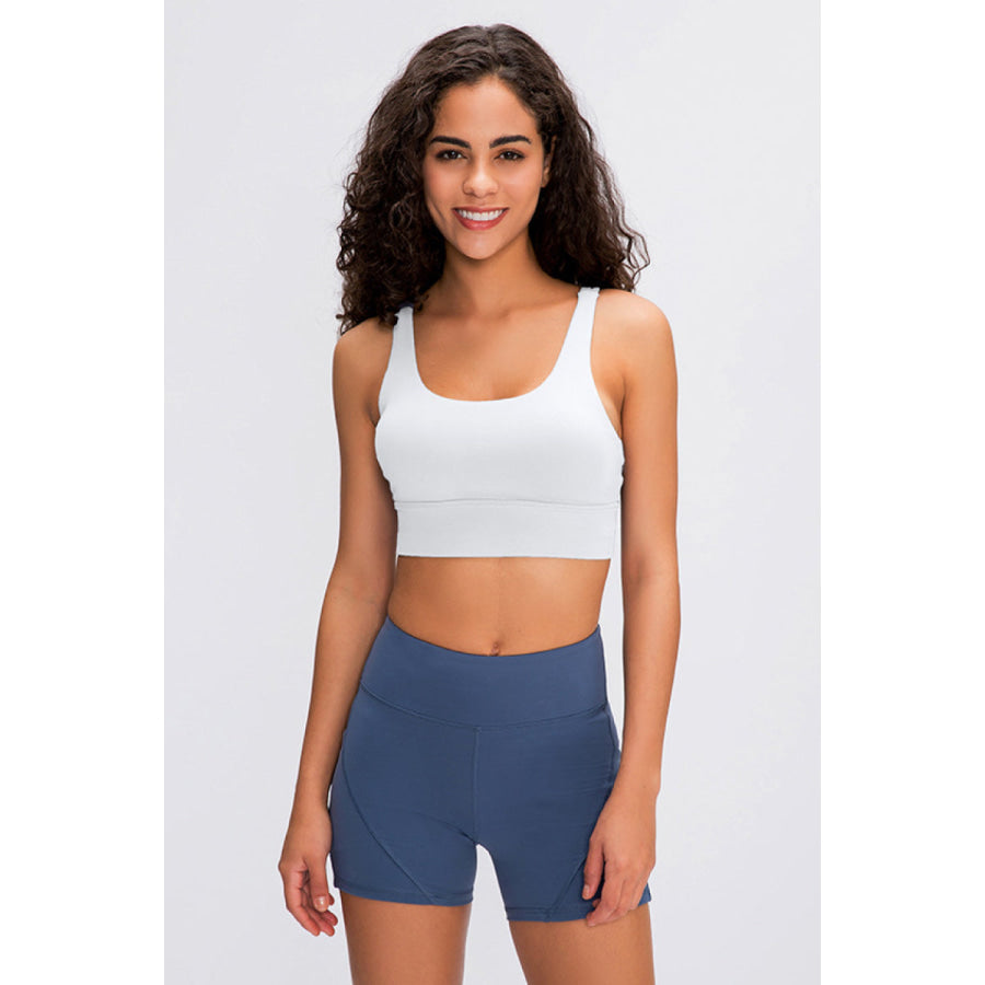 Millennia Double X Sports Bra - Basic Colors White / S Apparel and Accessories